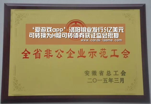 ‘爱游戏app’洛阳钼业发行5亿美元可转换为H股可转债券获证监会批复(图1) 爱游戏官网